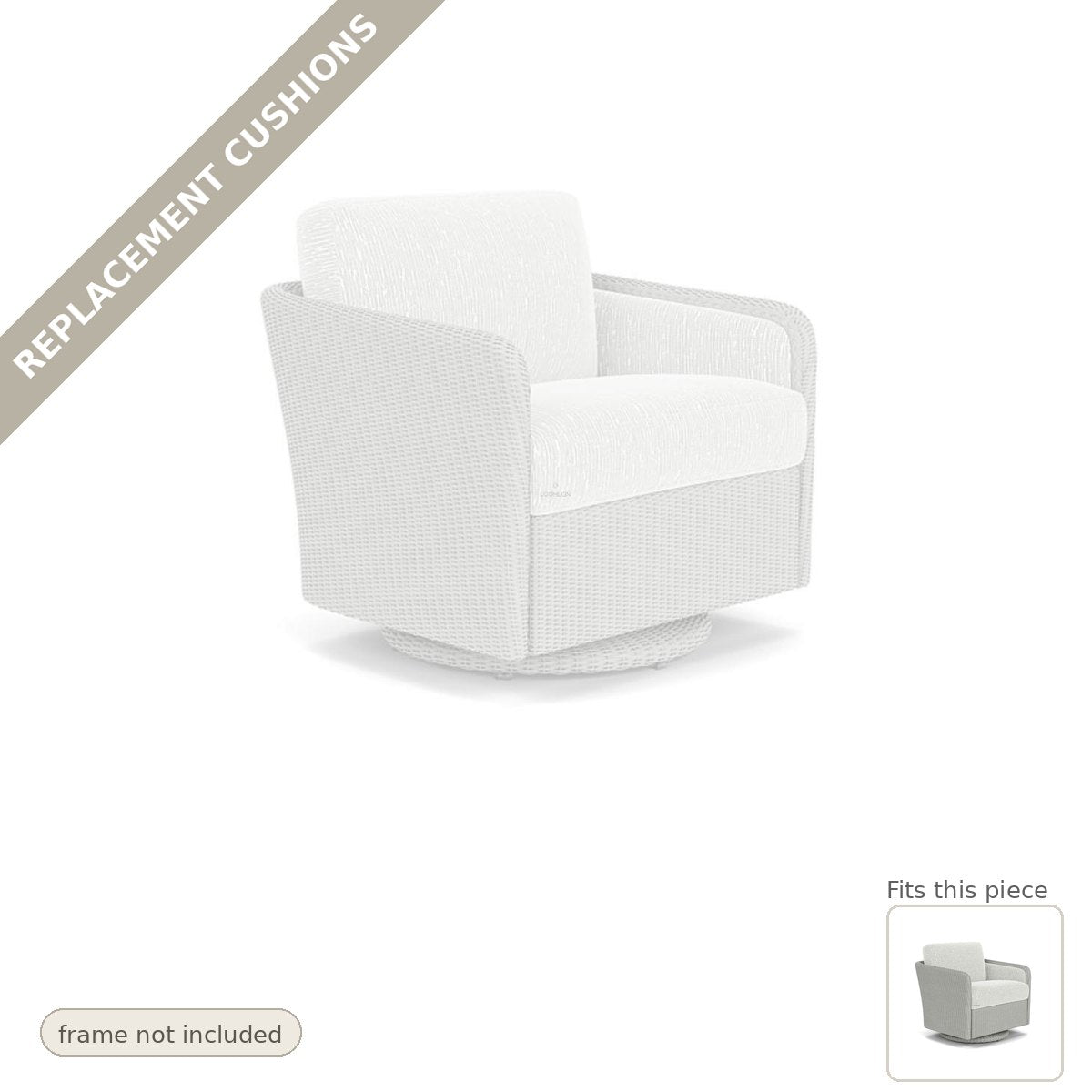 Cushions: Replacement Cushions For Visions Swivel Lounge Chair - Heirloom Quality