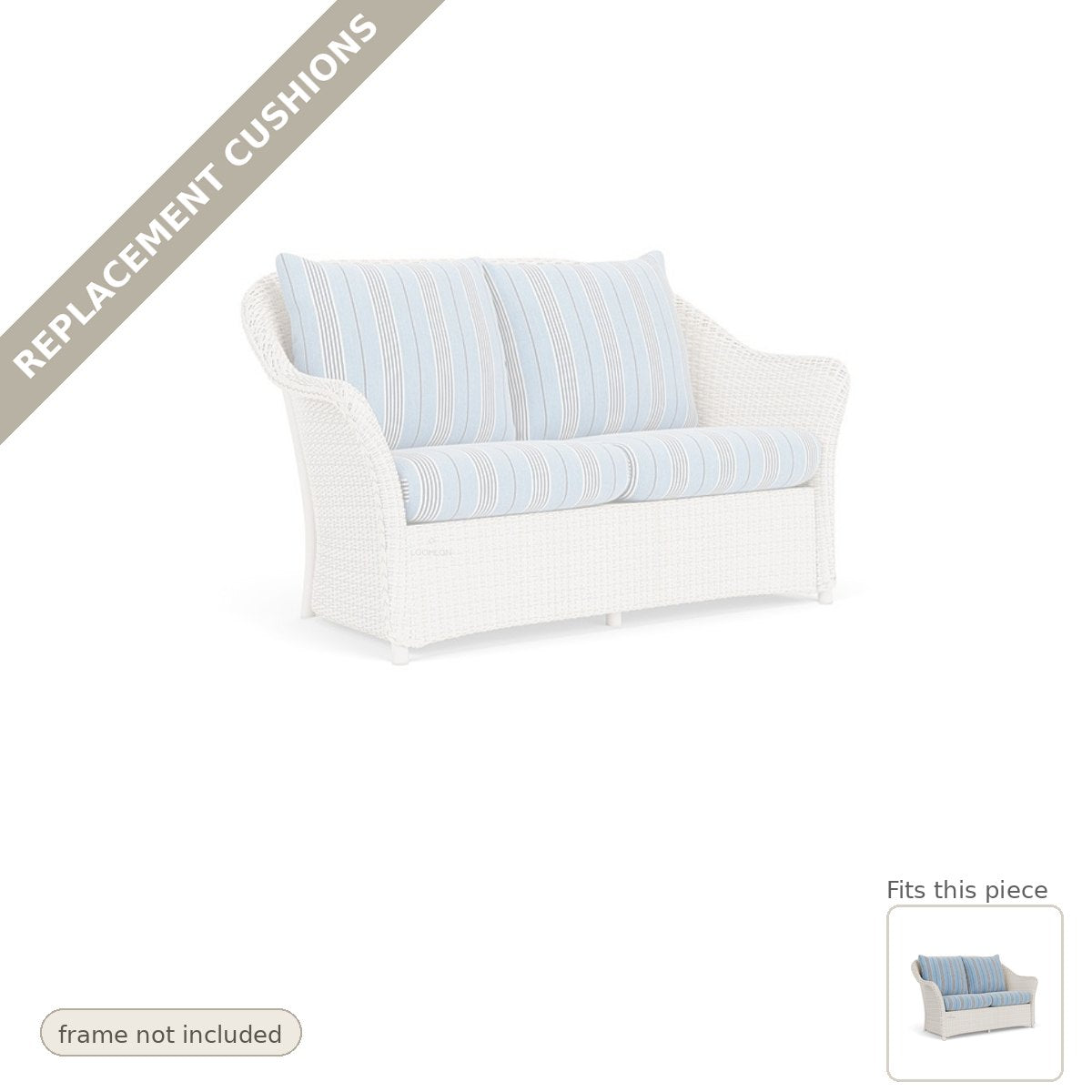 Cushions: Weekend Retreat Replacement Cushions For Loveseat - Heirloom Quality