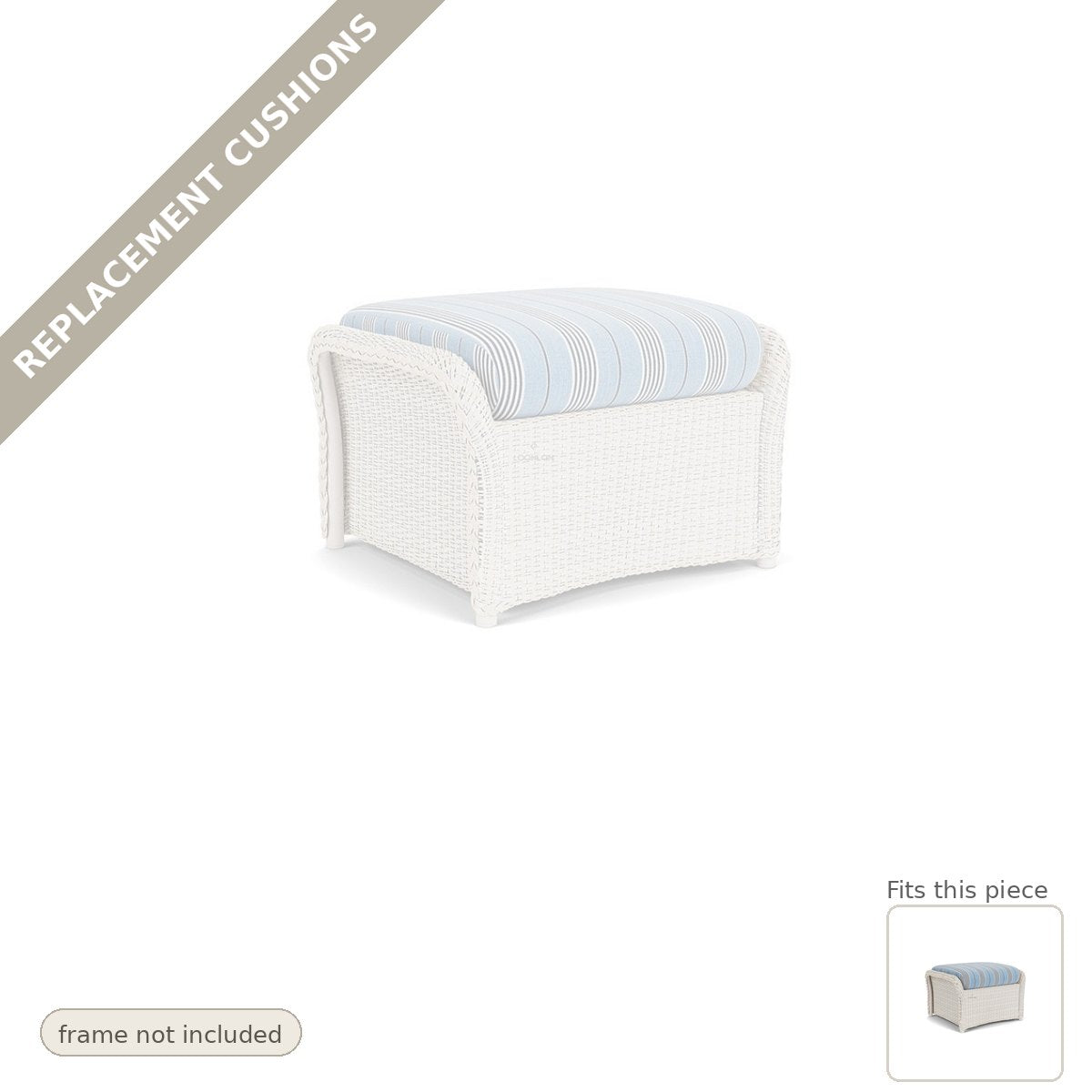 Cushions: Weekend Retreat Replacement Cushions For Ottoman - Heirloom Quality