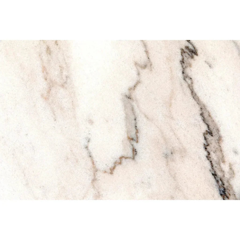 Noir Cylinder Marble Round Side Table