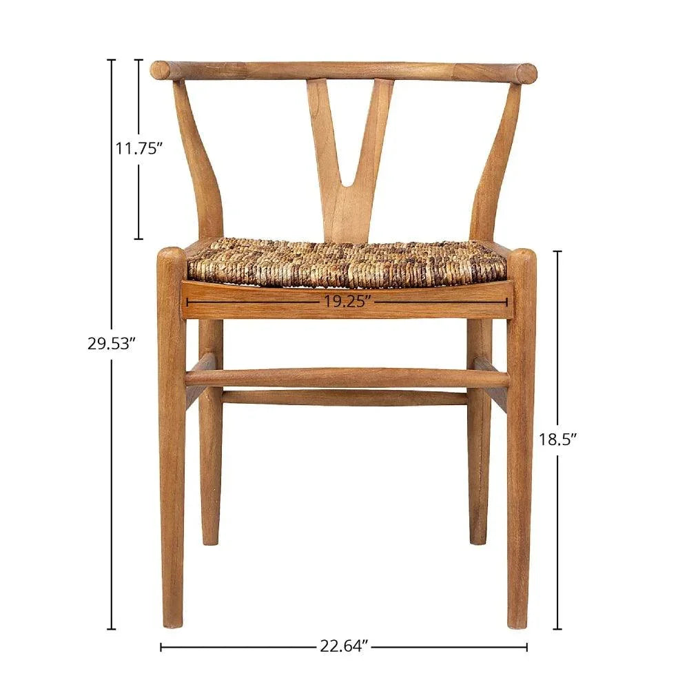 LH Home D-Bodhi Caterpillar Wood Seat Twin Chair