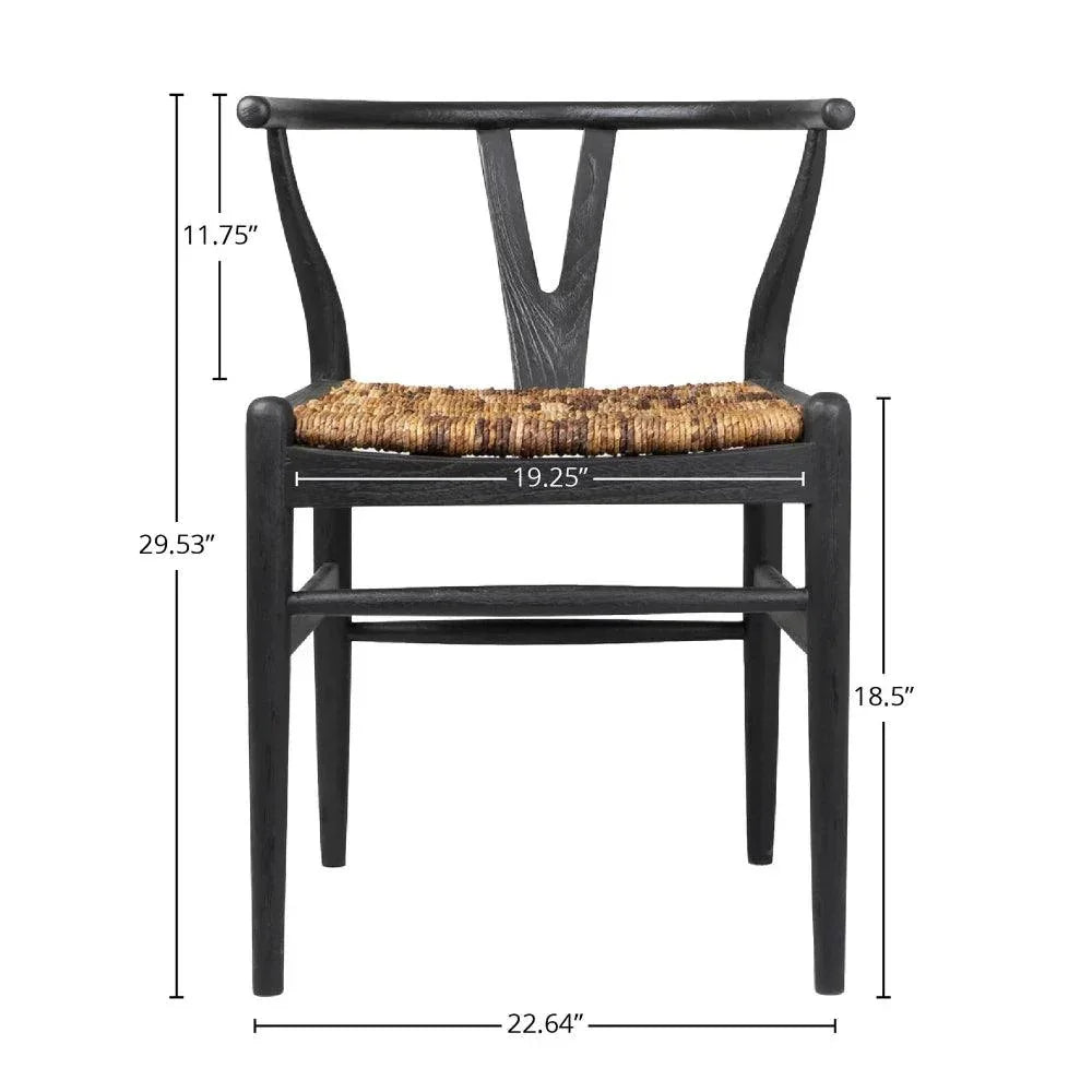 LH Home D-Bodhi Caterpillar Wood Seat Twin Chair