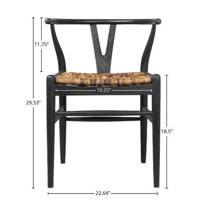 LH Home D-Bodhi Caterpillar Wood Seat Twin Chair