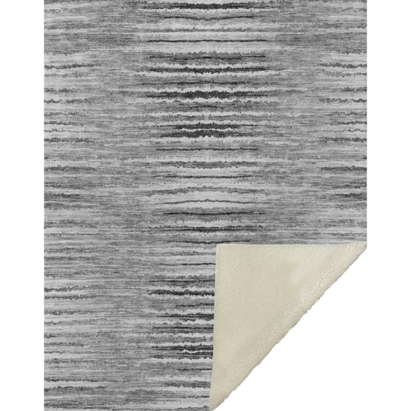 Pixel Weave Grey Washable Indoor-Outdoor Rug