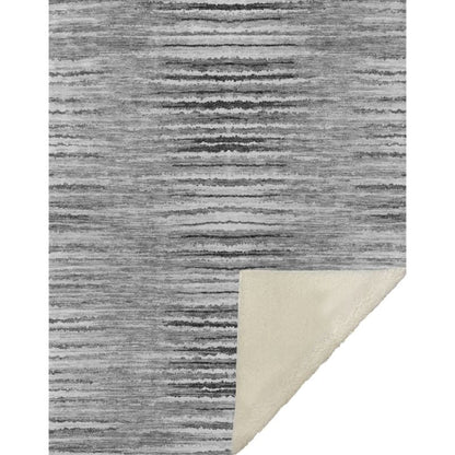 Pixel Weave Grey Washable Indoor-Outdoor Rug