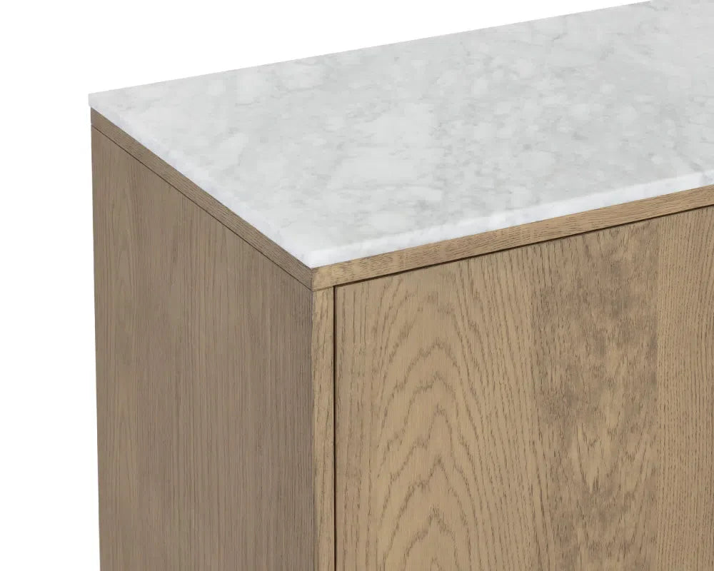 SUNPAN Briar Wooden Marble Top Sideboard