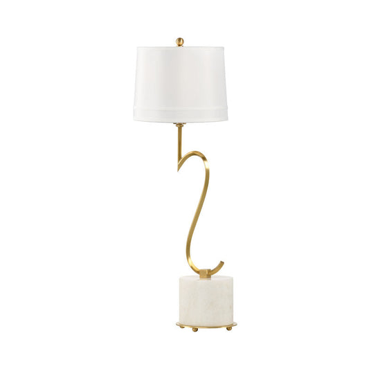 Wildwood Swirl Credenza Brass And Stone Table Lamp