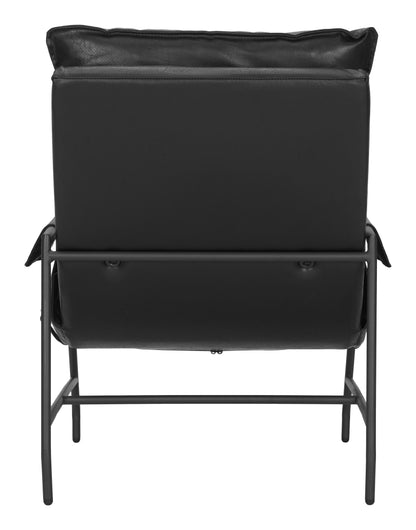 Halaus Steel Black Accent Arm Chair