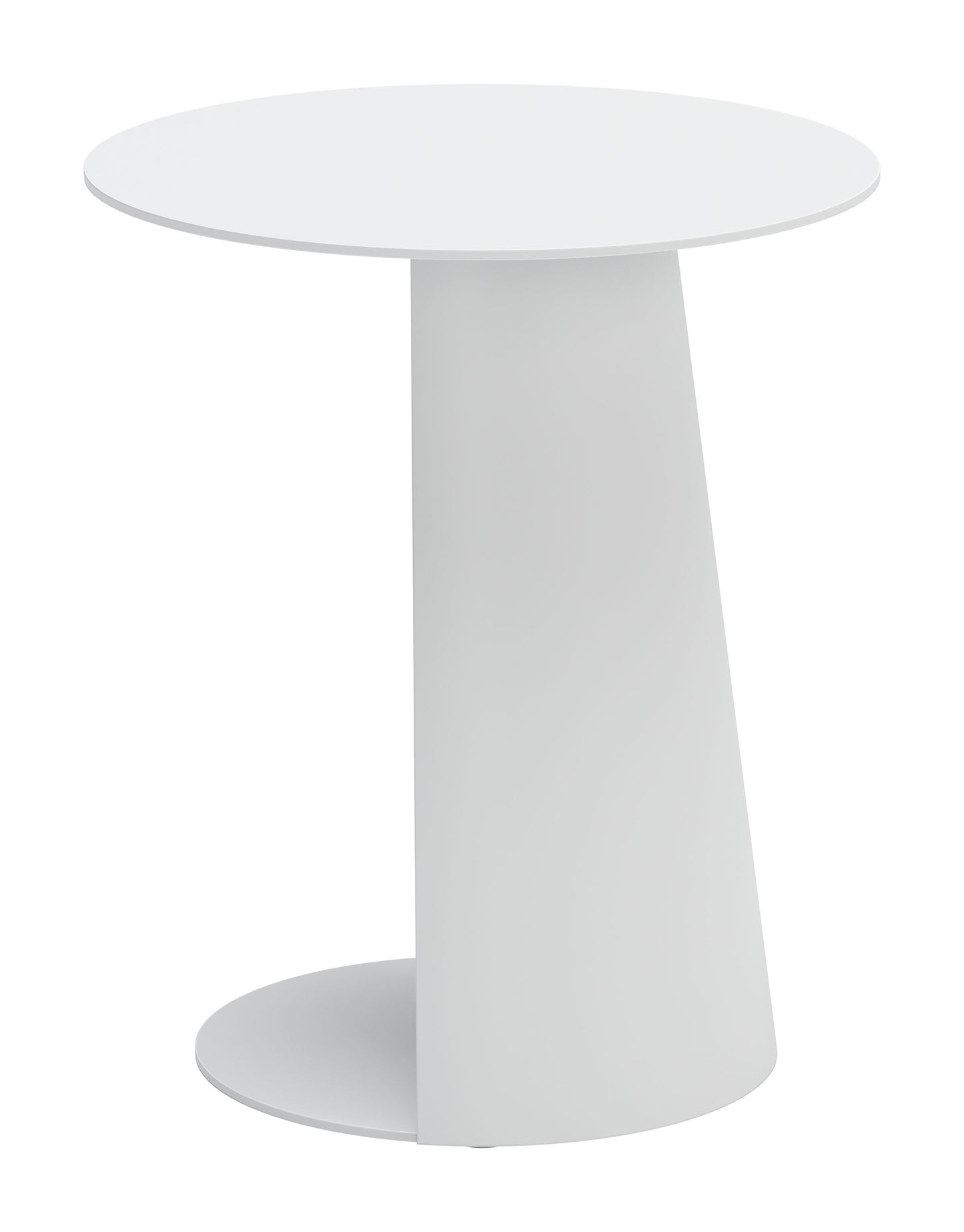 Sunny Isles Aluminum White Round Side Table