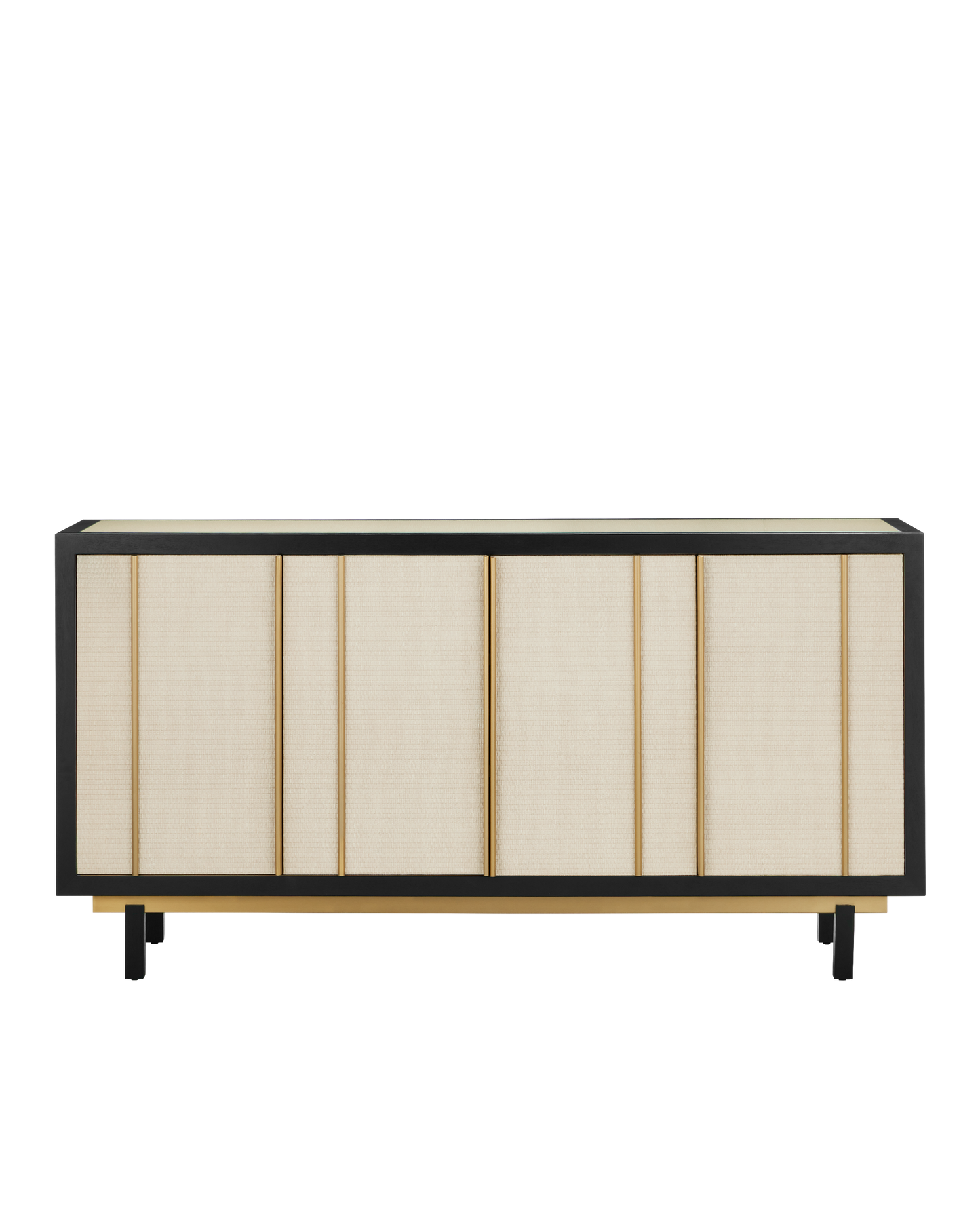 Deanna Wood and Raffia Ivory Credenza