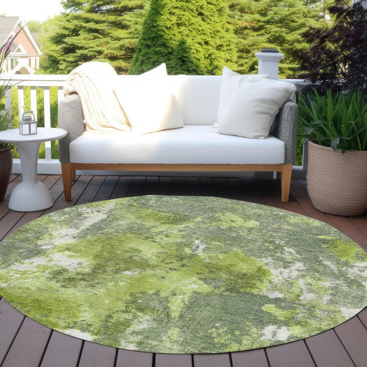 Jaelion Aloe Washable Indoor-Outdoor Rug
