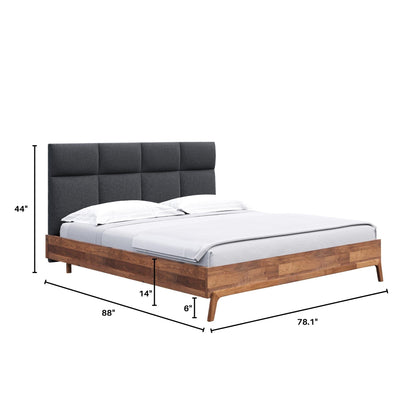 Remix Grey Platform Bed -- view 7
