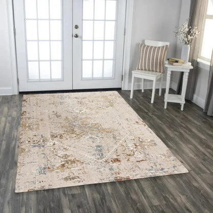 Cama Abstract Beige/ Multi Large Area Rugs -- beige