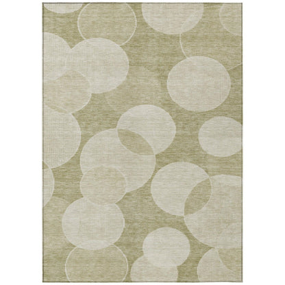 Jaelanor Tan Washable Indoor-Outdoor Rug