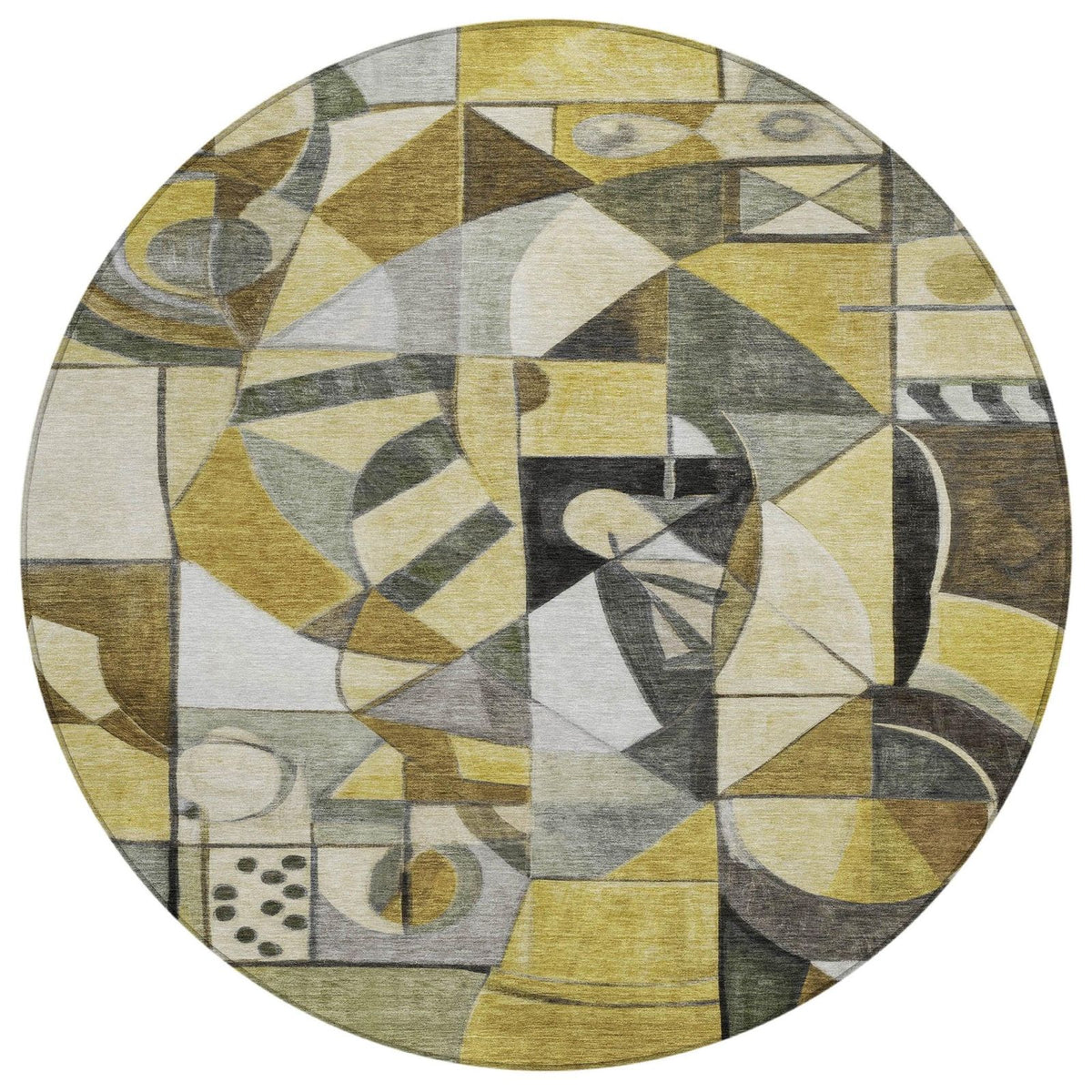 Jaelius Brown Washable Indoor-Outdoor Rug