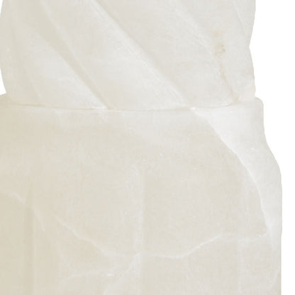 Chelsea House Roman Spiraled Column Alabaster Table Lamp