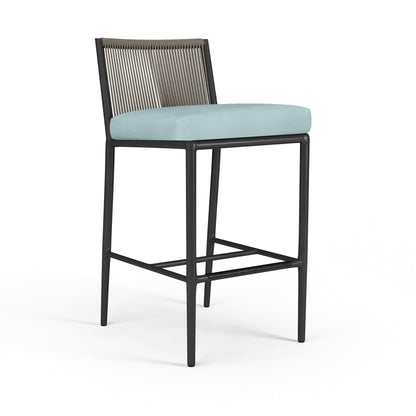 Pietra Sunbrella Upholstered Stylish Comfort Outdoor Bar Stool