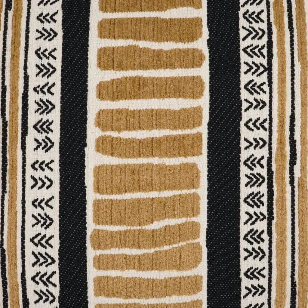 Cholula Black Band Gold Large Throw Pillow Insert -- view 2