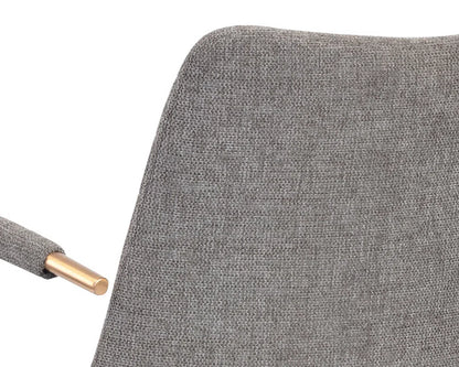 Andres Fabric Swivel Dining Armchair