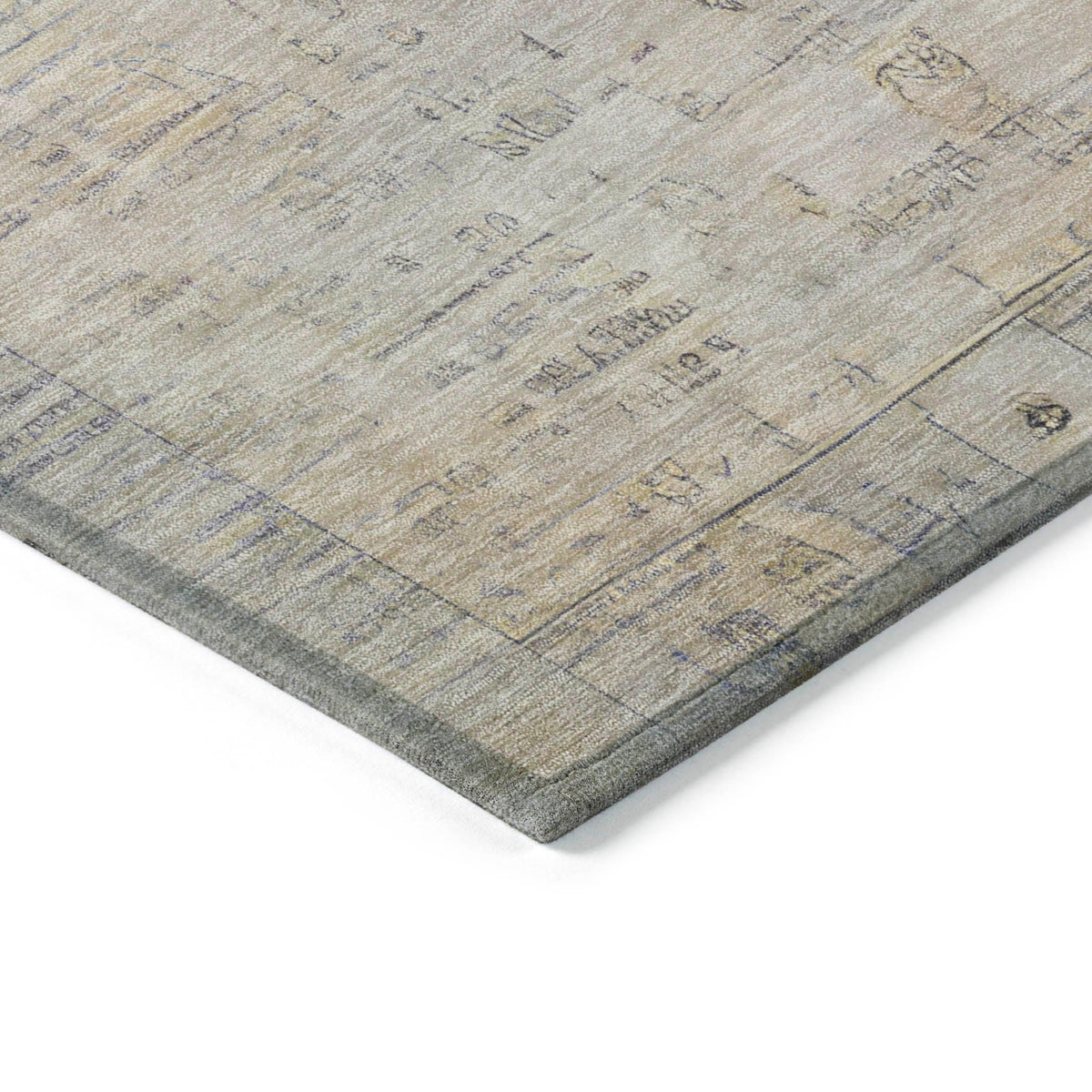 Laeanor Ivory Washable Indoor-Outdoor Rug