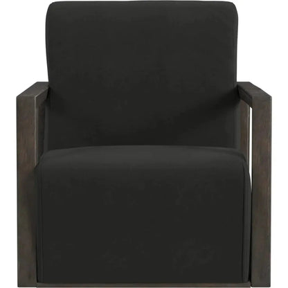 Asher Wood Black Accent Arm Chair -- view 2