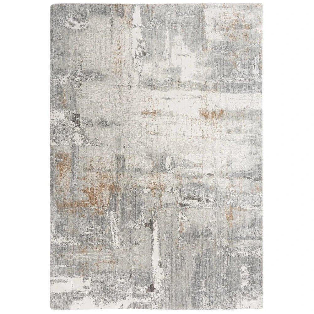 Alya Abstract Gray Large Area Rugs For Living Room