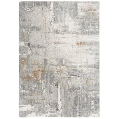 Alya Abstract Gray Large Area Rugs For Living Room