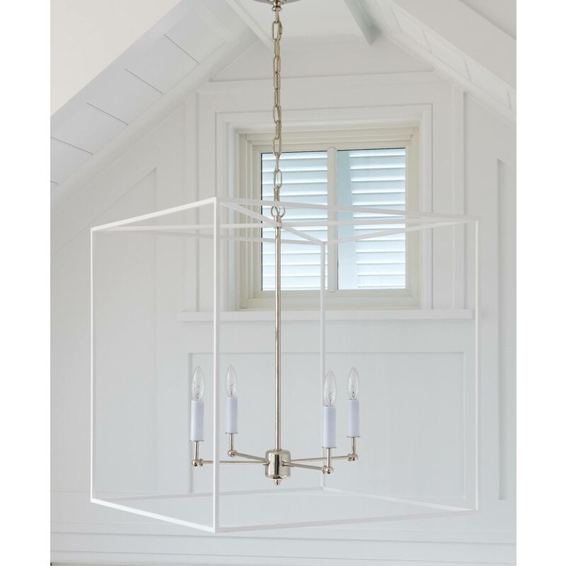 Wildwood Avalon Clean White Finish Hanging Chandelier