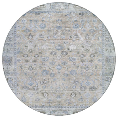 Laeel Beige Washable Indoor-Outdoor Rug