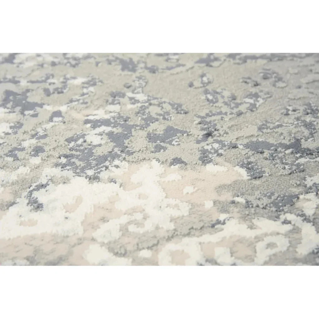 Brai Abstract Gray Kitchen Hallway Runner Rug - LOOMLAN - LOOMLAN - Area Rugs
