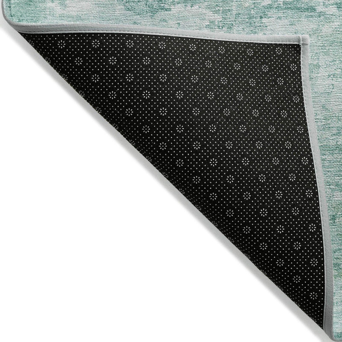 Kaelira Teal Washable Indoor-Outdoor Rug