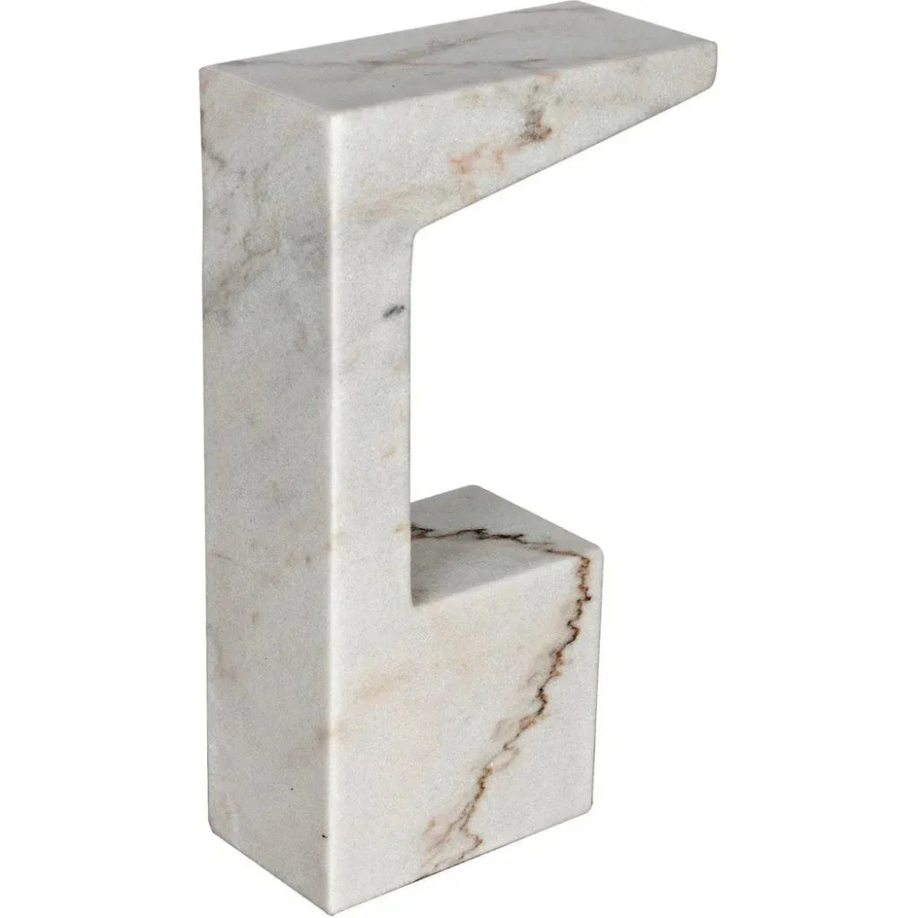 Aero Marble Accent Side Table -- view 8