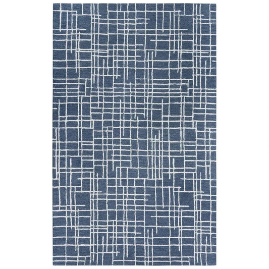 LOOMLAN Baar Geometric Blue Area Rugs