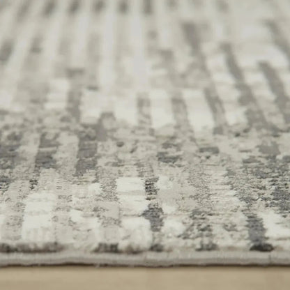 Bret Abstract Gray Area Rugs For Living Room - LOOMLAN - LOOMLAN - Area Rugs
