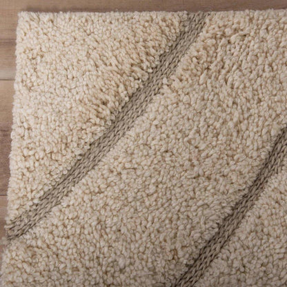 Crim Solid Beige Area Rugs For Living Room - LOOMLAN - LOOMLAN - Area Rugs