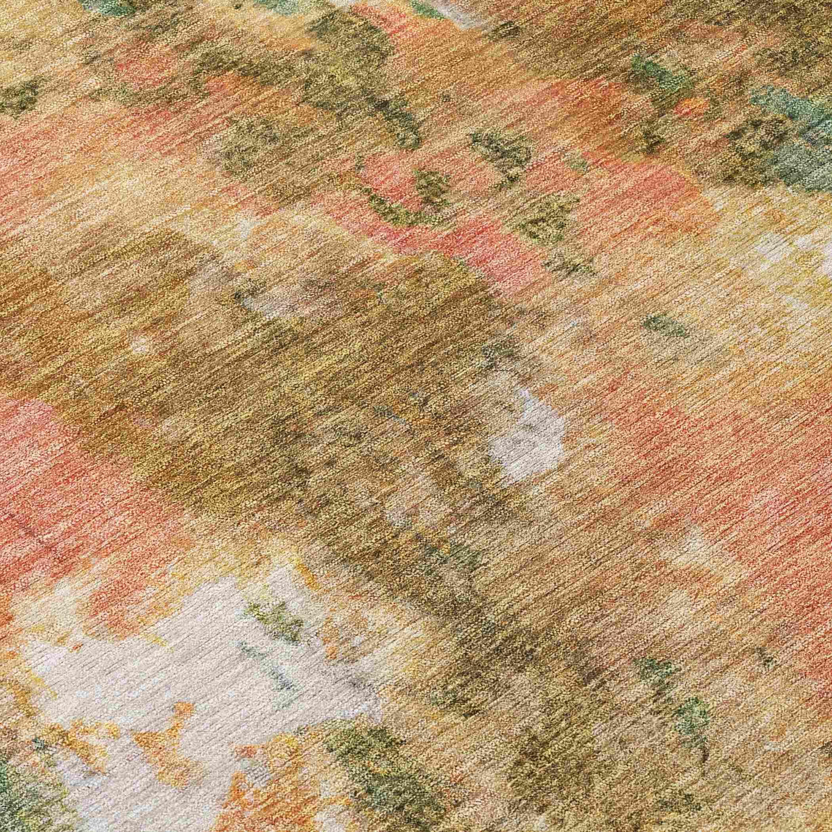 Jaelion Green Washable Indoor-Outdoor Rug