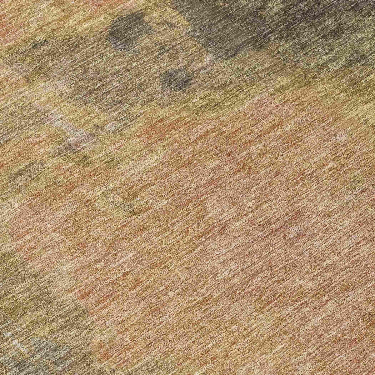 Iriion Brown Washable Indoor-Outdoor Rug
