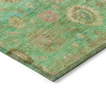 Laeara Lime Washable Indoor-Outdoor Rug