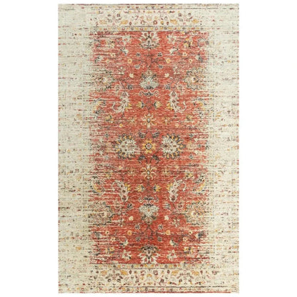 Cybo Floral Red/ Beige Large Area Rugs For Living Room