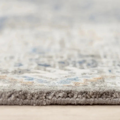 Alma Medallion Dark Gray Large Area Rugs - LOOMLAN - LOOMLAN - Area Rugs