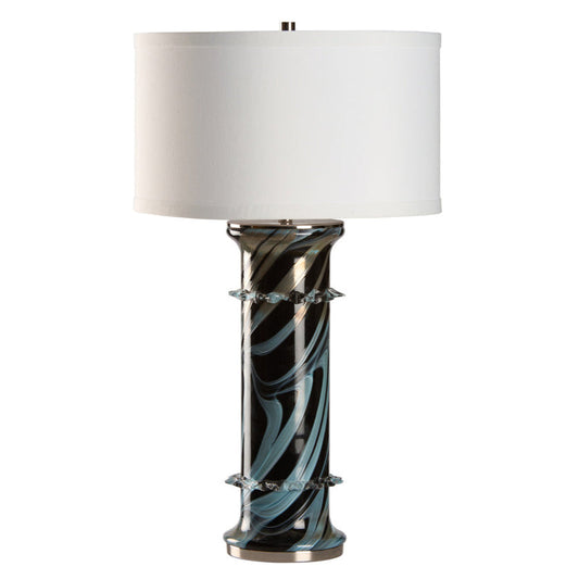 Wildwood Belluci Italian Glass Black Table Lamp