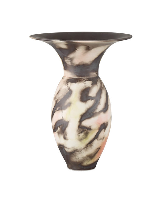 Celestial Porcelain Black Vase