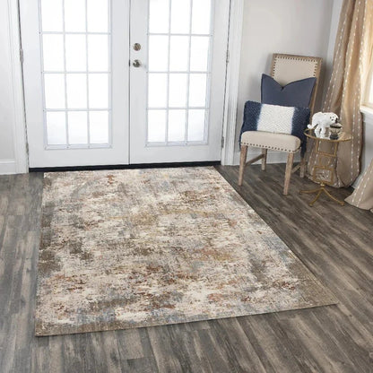 Cace Abstract Beige/ Multi Large Area Rugs -- beige
