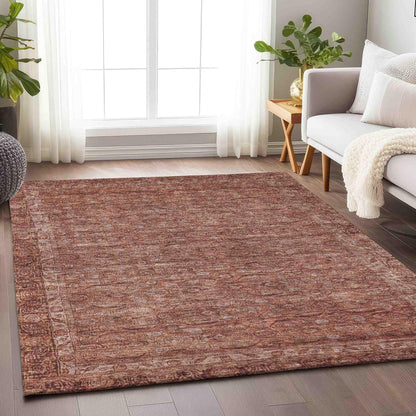 Kaelara Orange Washable Indoor-Outdoor Rug -- view 2