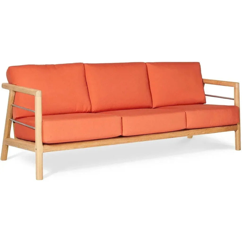 Aalto 86-inch Teak Deep Outdoor Couch with Sunbrella Cu -- view 14