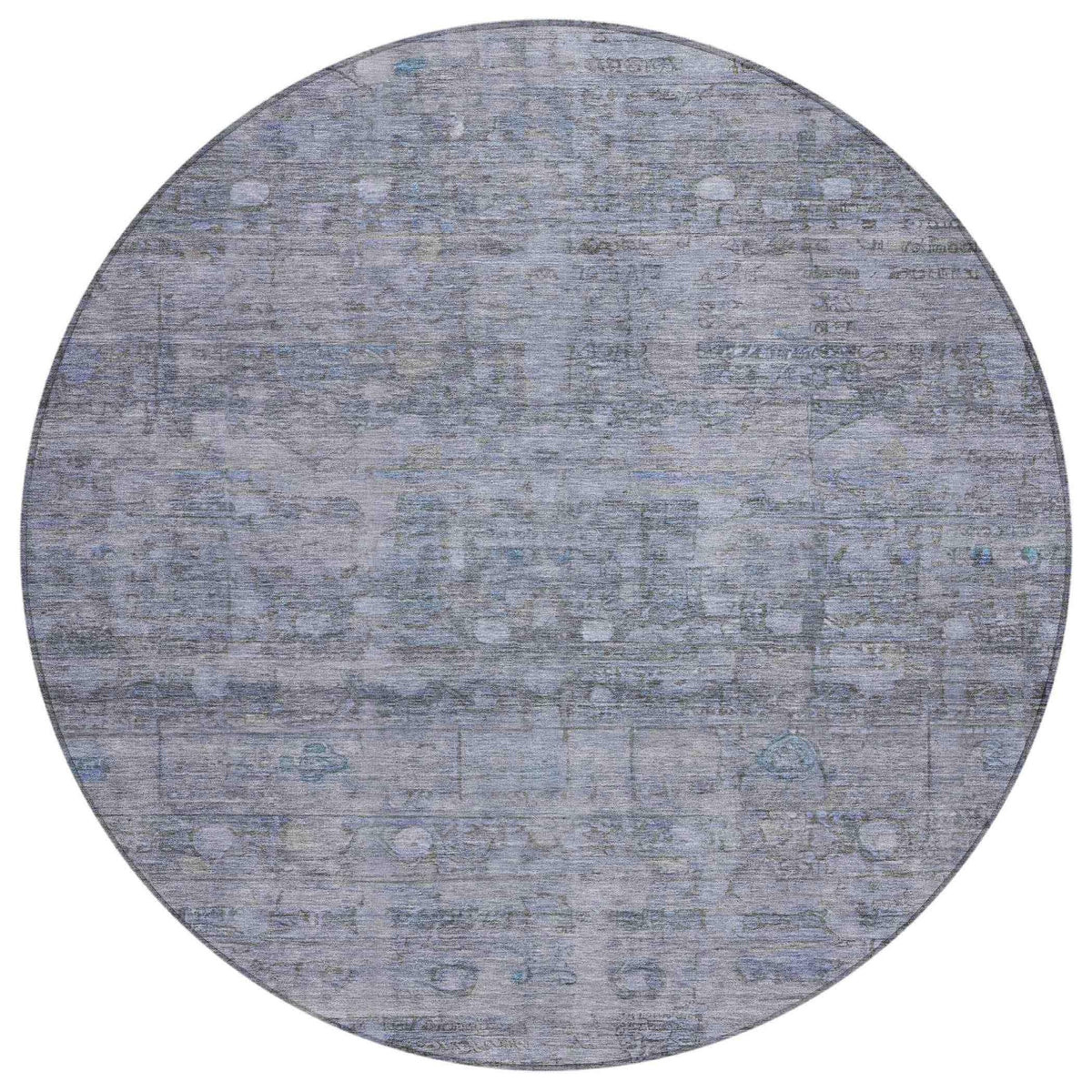 Kaelora Blue Washable Indoor-Outdoor Rug