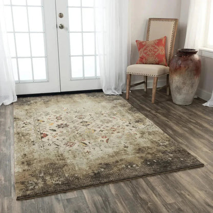Deus Beige/ Brown Large Area Rugs For Living Room -- beige