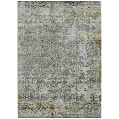 Jaelara Taupe Washable Indoor-Outdoor Rug