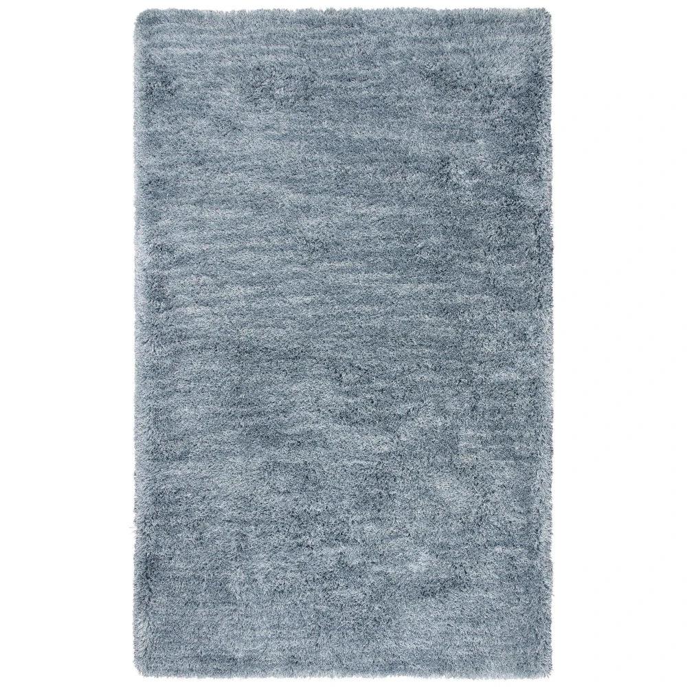 Cues Solid Blue Area Rugs For Living Room
