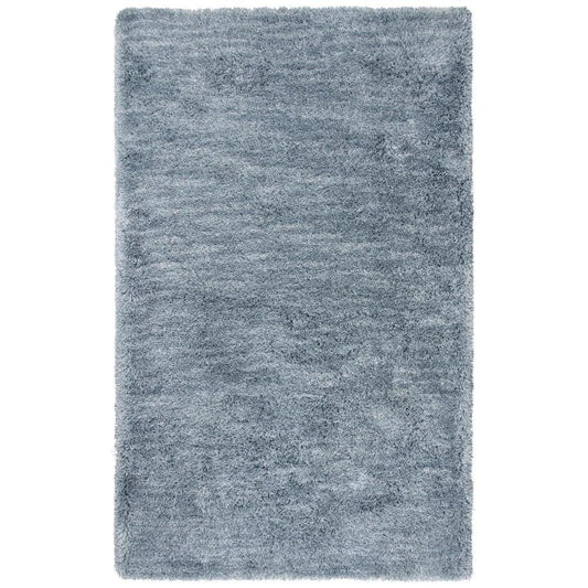 Cues Solid Blue Area Rugs For Living Room
